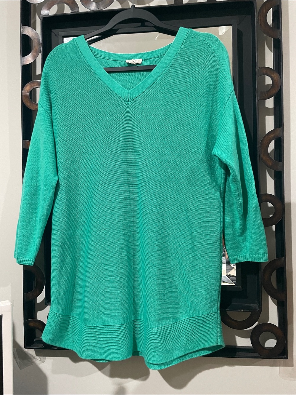 Talbots Teal Knit Sweater Top